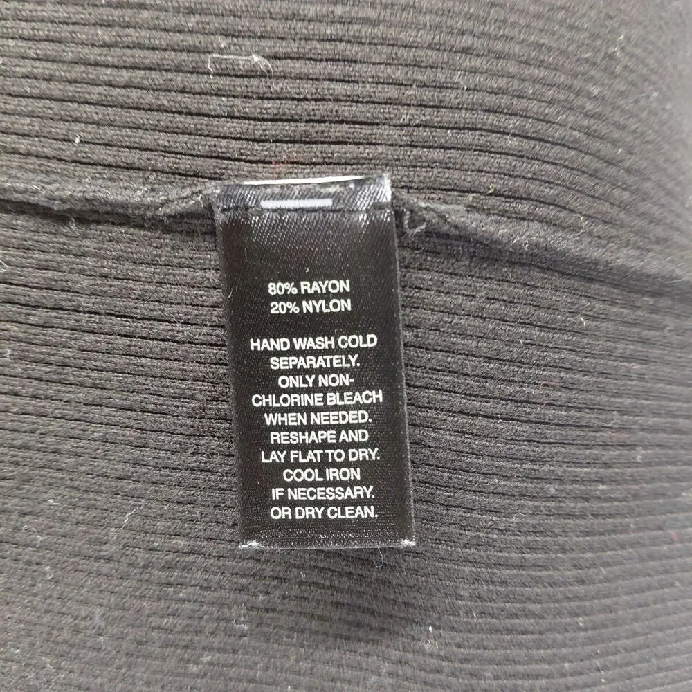 White House Black Market zebra print 3/4 sleeve zip front cropped cardigan SZ XL - Picture 8 of 8